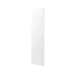 GoodHome Balsamita Matt white slab Standard End panel (H)2400mm (W)610mm