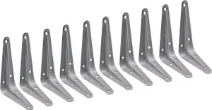 EAI - London Shelf Bracket - 100x75x29x1mm - Silver - Pack of 10