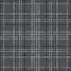 Traditional Check Wallpaper In Charcoal