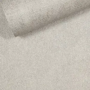 Plain Grey Sliver Glitter Metallic Textured Wallpaper 328866