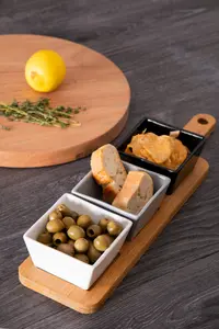 Maison by Premier Soiree Serving Board With Square Dishes