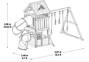 Maple Ridge Climbing Frame by Gorilla Play