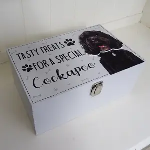 Cockapoo Dog Treat Box Delong Decorative Box