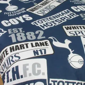 Tottenham Hotspur Patch Single Duvet And Pillow Set Multicoloured (One Size)