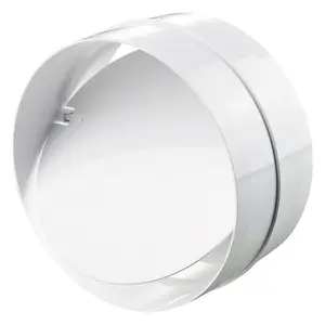 Blauberg Round Circular Inline Ventilation Duct Back Draught Shutter - 100mm 4"