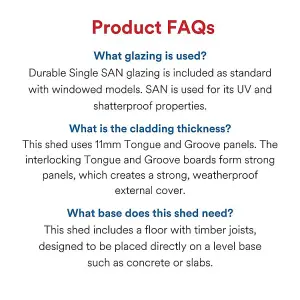 BillyOh Expert Tongue and Groove Reverse Apex Workshop - Pressure Treated - 10x6 - Windowless