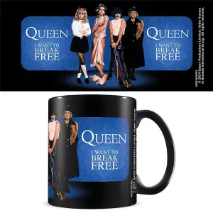 Queen I Want to Break Free 325ml Mug Black (One Size)