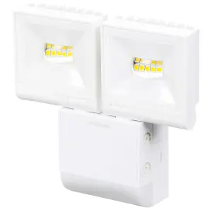 Timeguard White Twin 10W LED PIR Floodlight - Cool White - LED200PIRWHE