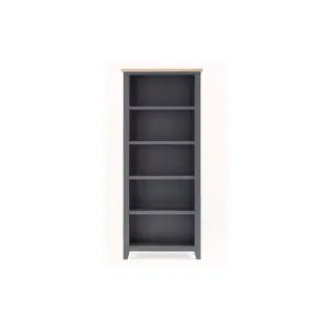 Classic Rustic Dark Grey Tall Bookcase