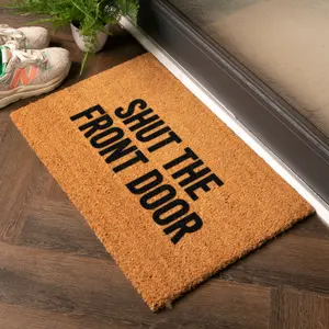 Funny Shut The Front Door Doormat