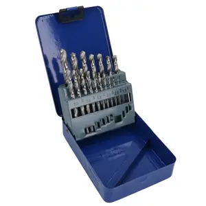 19pc HSS-G Metric Drill Bit Set Split Point Drills Metal Plastic Copper 1mm-10mm