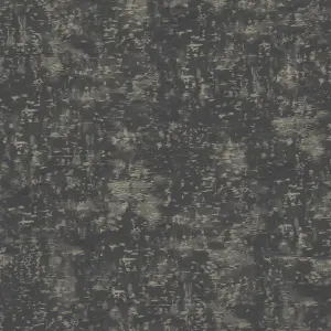 Paoletti Luxe Symphony Black Embossed Metallic Vinyl Wallpaper Sample