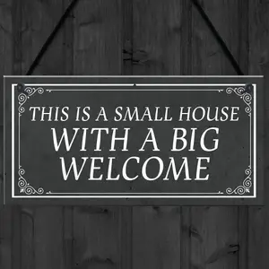 Shabby Chic Style WELCOME SIGN New Home Gift Home Decor Plaque Gift