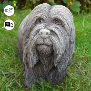 Dougal Skye Terrier Stone Cast Dog Ornament