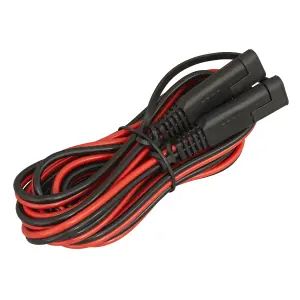 Sealey 12V Battery Charger Extension Cable 3M SAE Connector Plugs Red/Black BCC1