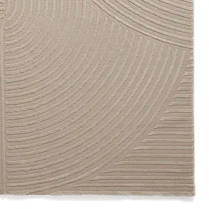 Mink Optical 3D Washable Modern Abstract Dining Room Bedroom & Living Room Rug-160cm X 230cm