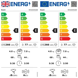 Bosch WKD28352GB 7kg/4kg Built-in Condenser Washer dryer - White