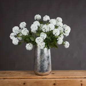 Hill Interiors Viburnum Opulus White Faux Plant