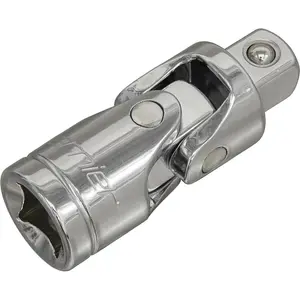 3/8 Inch Square Drive Universal Joint Adapter - Double Pin Forged Tool for Angled Access