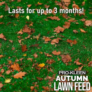 Pro-Kleen Autumn Lawn Feed Fertiliser - Encourages Grass Green Up & Prevents Lawn Disease - Covers up to 400m2 10kg