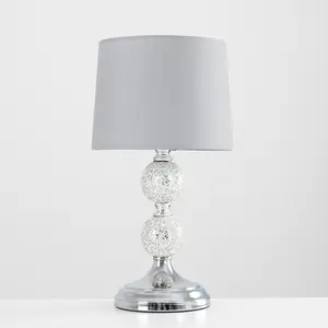 Korbin Metal Table Lamp Grey / LED Bulb