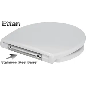 Euroshowers Ettan Heavy Duty Steel Barrel Toilet Seat