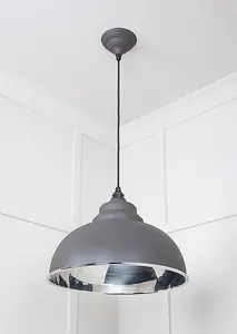 Smooth Nickel Harborne Pendant in Bluff