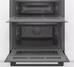 Bosch Series 4 NBS533BB0B Built Under Electric Double Oven, Black