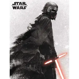 Star Wars: The Rise of Skywalker Kylo Ren Canvas Print Black/Grey (80cm x 60cm)