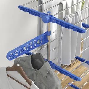 Stainless Steel Standard Drying Rack Silver/Blue