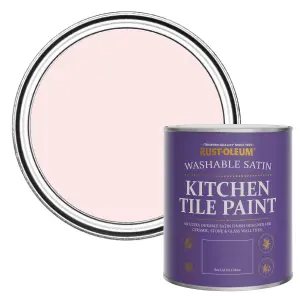 Rust-Oleum Strawberry Vanilla Satin Kitchen Tile Paint 750ml