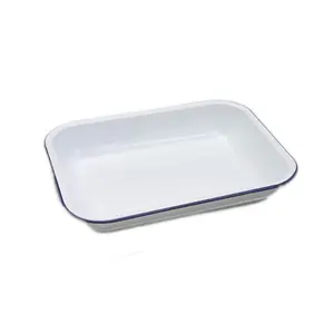 Falcon Enamel Bake Pan Oven Roasting Dish Baking Tray 31cm x 25cm x 5cm Cookware