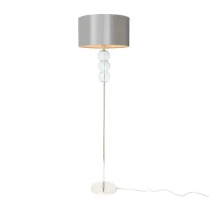 Inlight Remo Chrome effect LED Floor lamp