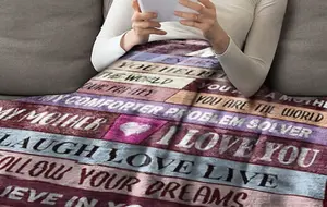 Sister S Personal Love Letter Fleece Blanket