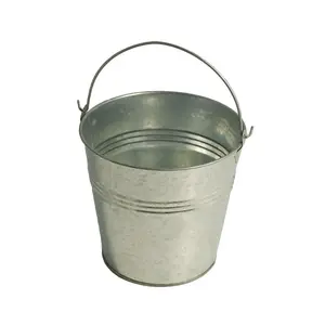 Pail: Galvanised Metal with Handle: 5 inch