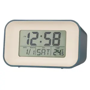 Digital Quartz Movement / Crystal Alarm Tabletop Clock Storm Blue