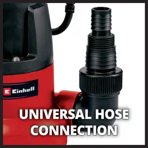 Einhell Clear Water Pump 350W 8000 L/H Submersible Pump Drain Hot Tubs & Pools Down To 1mm - GC-DP 3580 LL