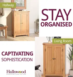 Hallowood Furniture Cotswold Shoe Storage Cupboard