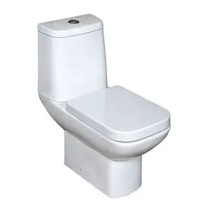 Thornfield White Close Coupled Toilet & Full Pedestal Basin Set