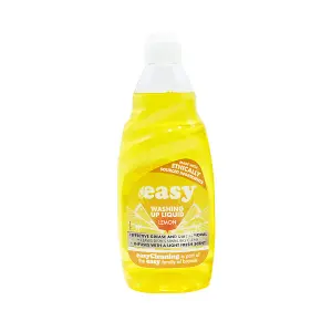 Easy Washing Up Liquid Lemon 500ml - Pack of 6