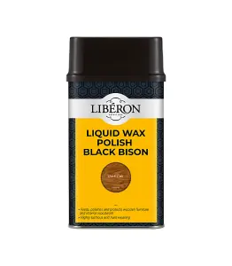 Liberon Liquid Wax Polish Black Bison - Dark Oak - 500ml