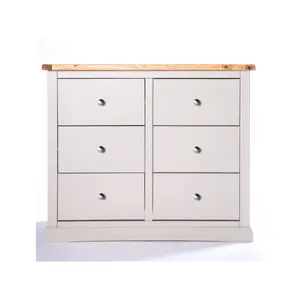 Loreo 6 Drawer Chest of Drawers Chrome Knob