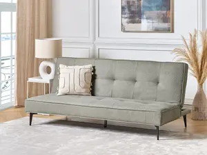 Beliani Modern Sofa Bed ESSVIK Light Green