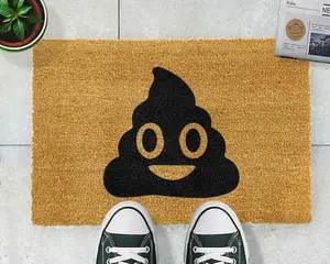 Poo Emoji doormat - Regular 60x40cm