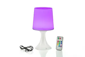 Auraglow Colour Changing LED Table Lamp - with Remote Control - MILLIE