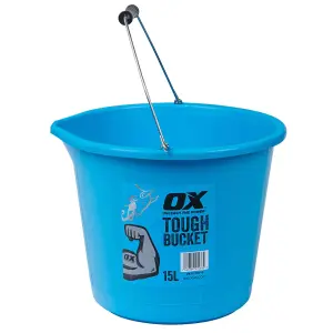 OX Pro Tough 15L Blue Bucket UKs Toughest Bucket Will not Crack or Split P112315