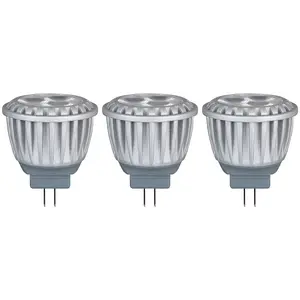 Crompton Lamps LED MR11 Bulb 4W GU4 12V Warm White Clear (35W Eqv) (3 Pack)