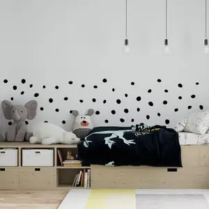 Walplus Dalmatian Polka Dots Classic Black Kids Sticker PVC