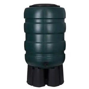 250L XL Water Butt Garden Rain Water Collector Set With Stand Diverter & Tap