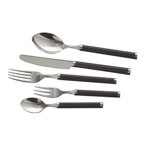 Play! 24 Piece 18/10 Stainless Steel Cutlery Set, Service for 6 Brown